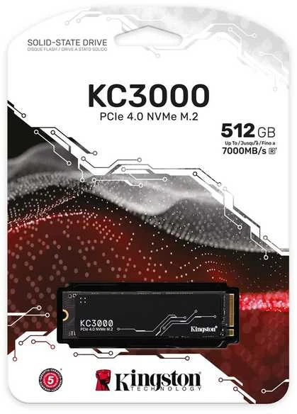 M.2 SSD - Kingston Technology 512 GB KC3000 NVMe SSD