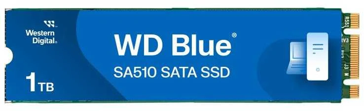 M.2 SSD - Western Digital Mėlyna SA510 1TB 6000 MB/s Vidinis Kietasis Diskas Juodas