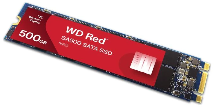M.2 SSD - Western Digital Raudona SA500 500GB Vidinis SSD NAS Sistemoms