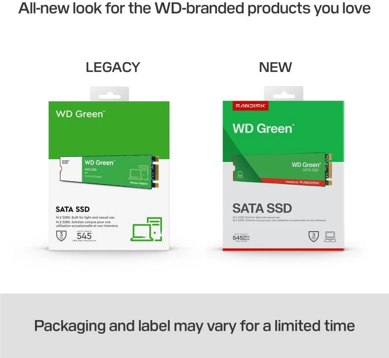 Western Digital Green WDS480G3G0B vidinis kietasis diskas SATA SSD M.2 2280