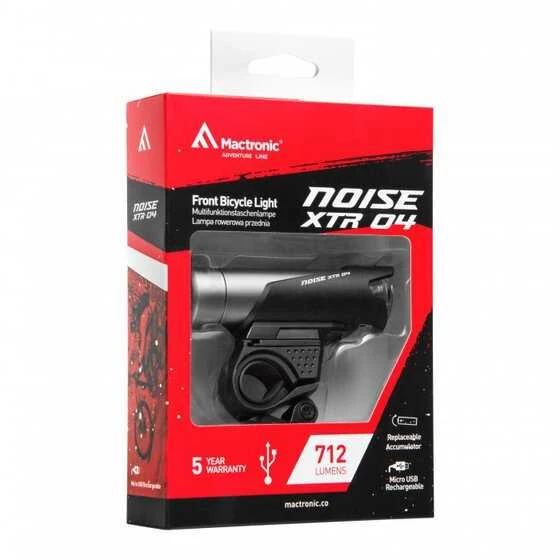 Mactronic 712lm įkraunamas dviračio žibintas Noise XTR 04