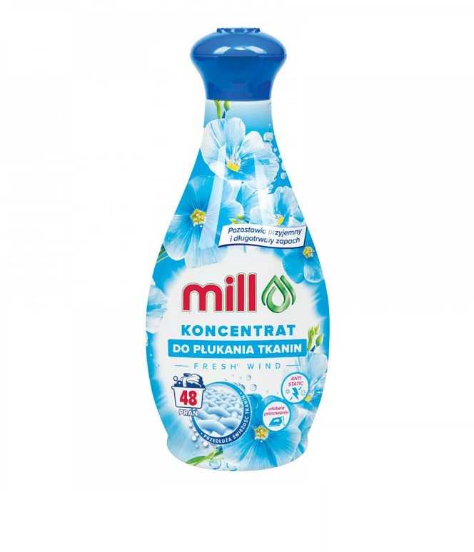 Madonis MILL Audinių minkštiklio koncentratas FRESH WIND 1,3 l, 48 skalavimai