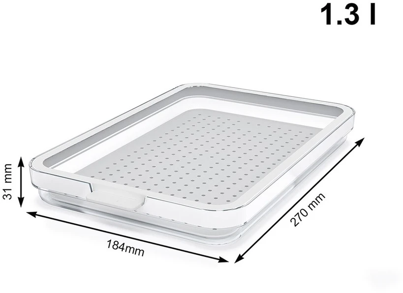 Rotho CAUMA Organizer do lodówki 1,3L