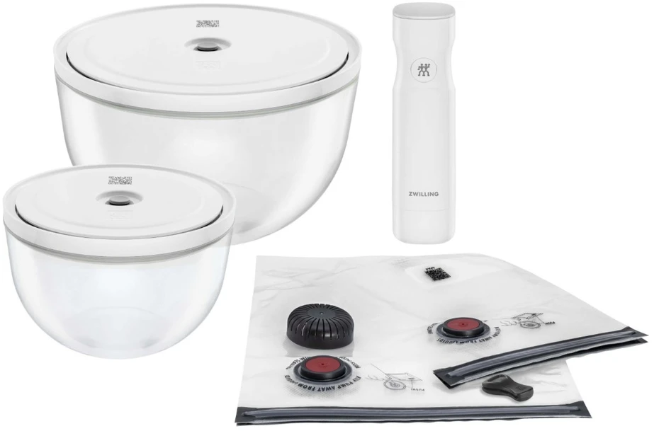 Maisto Laikymo Dubenėlių Rinkinys - ZWILLING Fresh&Save Stiklinių Dubenėlių Pradinis Rinkinys, 1,75 L Ir 4 L