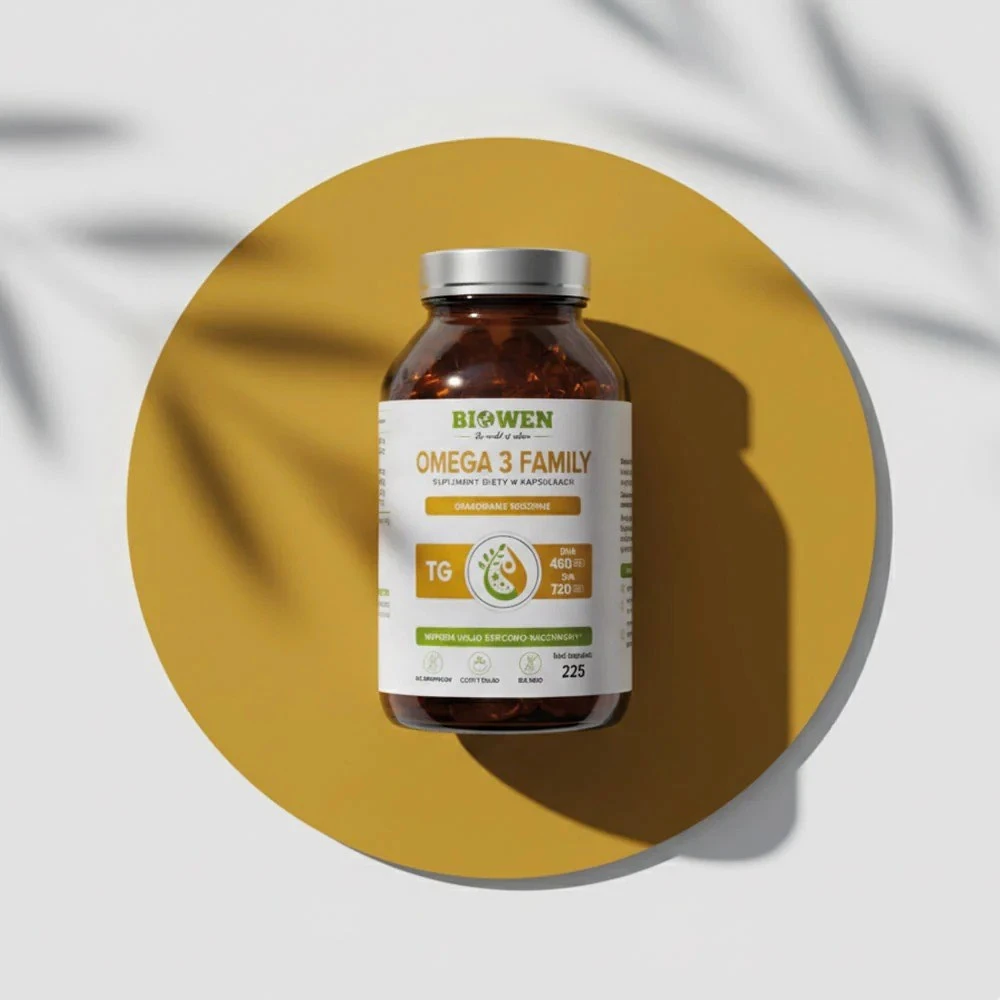 Maisto Papildas - BIOWEN Omega 3 TG Family 720mg EPA, 480mg DHA, 225 Kapsulės