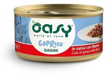 Maisto produktai - Oasy Caprice Cuts in Gravy with jautiena 85g Grain-Free
