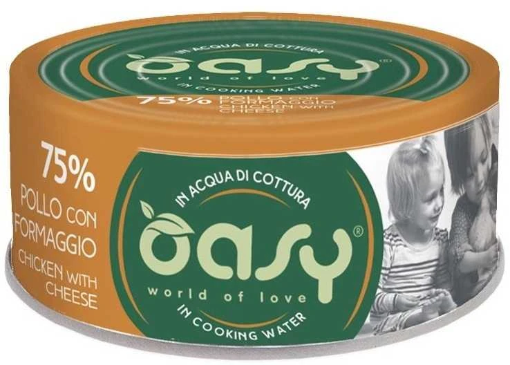 Maisto produktai - Oasy More Love Vištiena su Sūriu Drėgnas Katės Maistas 70g
