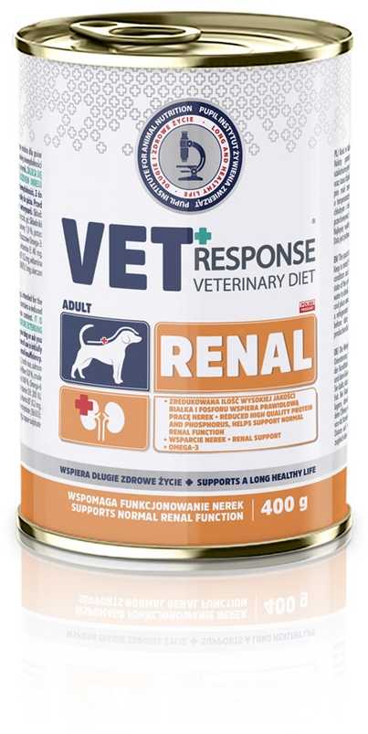 VET RESPONSE Renal – drėgnas ėdalas šunims – 400g