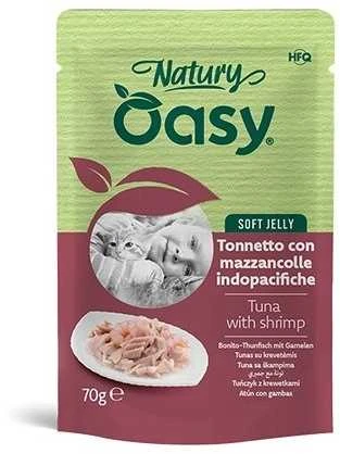 Maisto produktas - Oasy Natury minkšta želė tunas su krevetėmis 70g