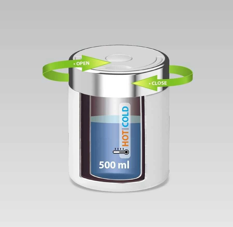 Maestro MR-1649-50-Baltas Maistinis termosas 0,5 l Baltas