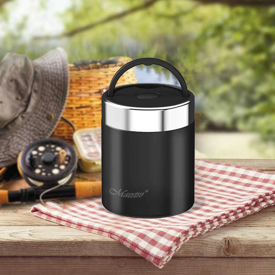 Maestro MR-1649-50-Baltas Food thermos 0.5 l Juodas