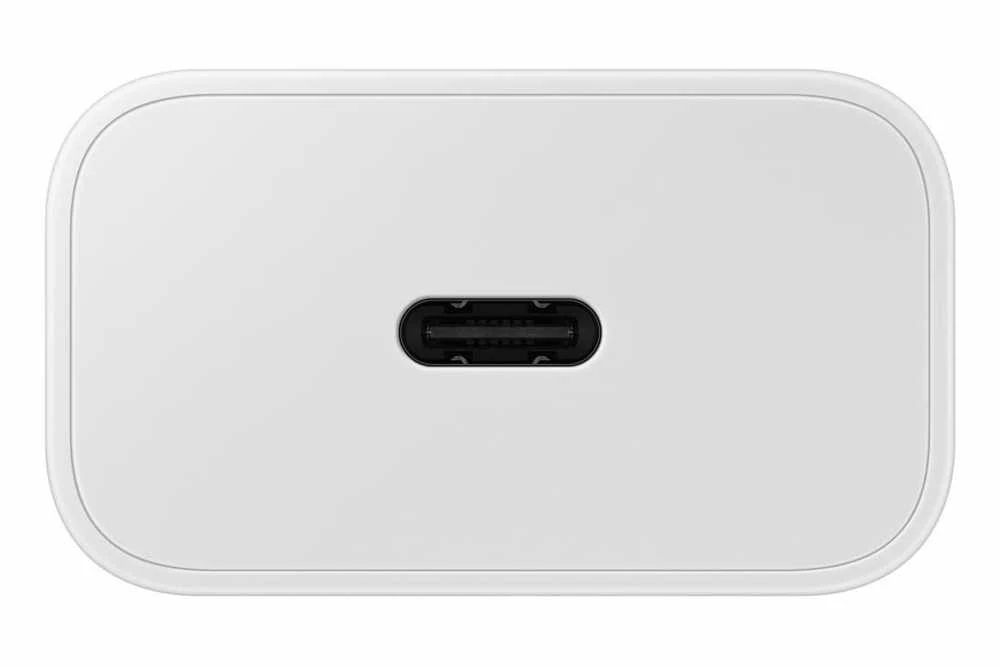 Įkroviklis Samsung EP-T2510XWEGEU 25W + USB-C kabelis baltas
