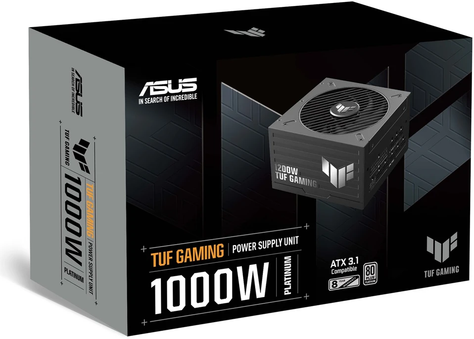 ASUS TUF-GAMING-1000P maitinimo blokas 1000 W 20+4 pin ATX ATX Juoda