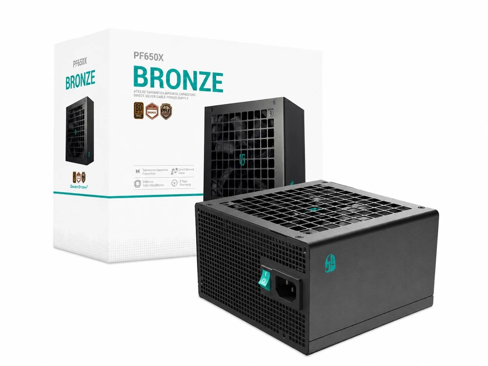 Deepcool 80 PLUS Bronze PSU | PF650X | 650 W | Juodas