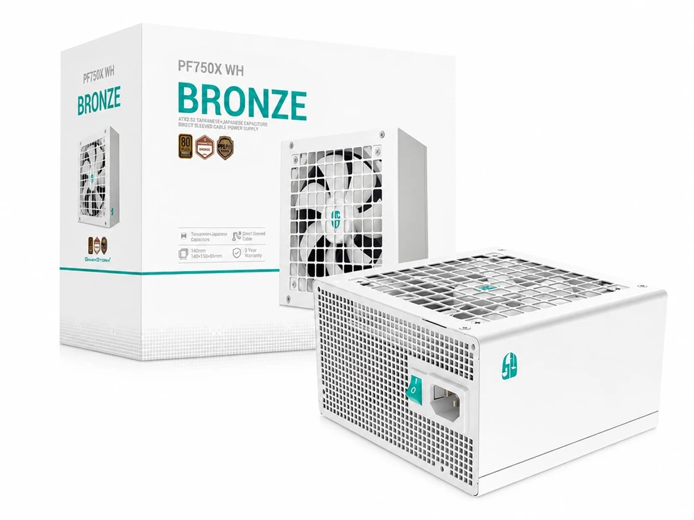 Deepcool 80 PLUS Bronze PSU | PF750X | 750 W | Juodas