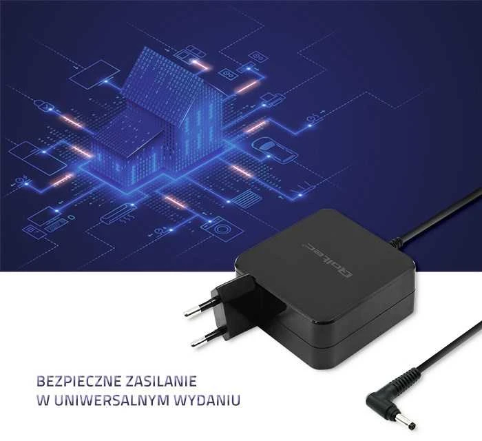 QOLTEC 51751 Nešiojamas kompiuteris AC power adapter Qoltec Huawei 65W 19V 3.42A 4.0 1.7