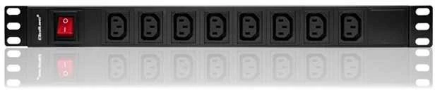 QOLTEC 53998 Apsauga nuo viršįtampių Qoltec skirta RACK 19 1U 10A PDU 8xIEC C13 2m