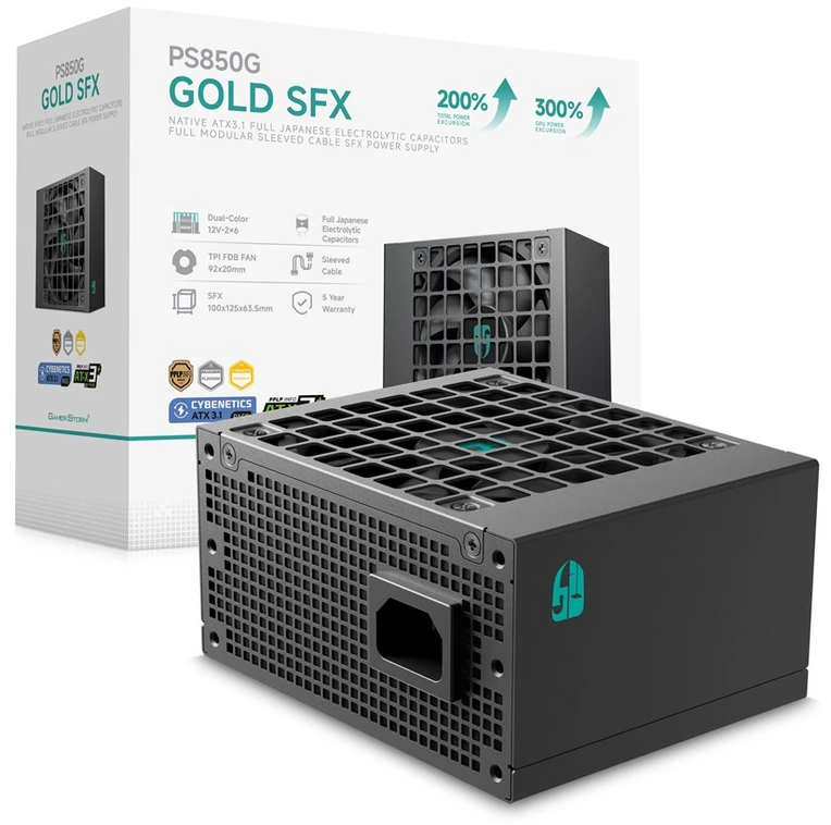 „DeepCool PS850G 850W SFX ATX3.1 Gold“ modulinė plokštė