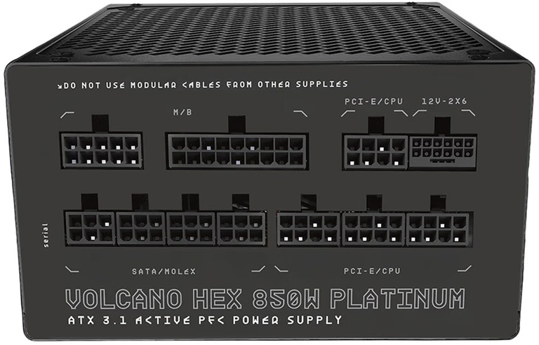 MODECOM maitinimo šaltinis VOLCANO HEX PLATINUM 850W ATX3.1