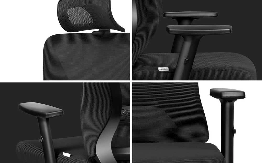 Ergonominė biuro kėdė Mark Adler Manager 3.5, Juodos spalvos