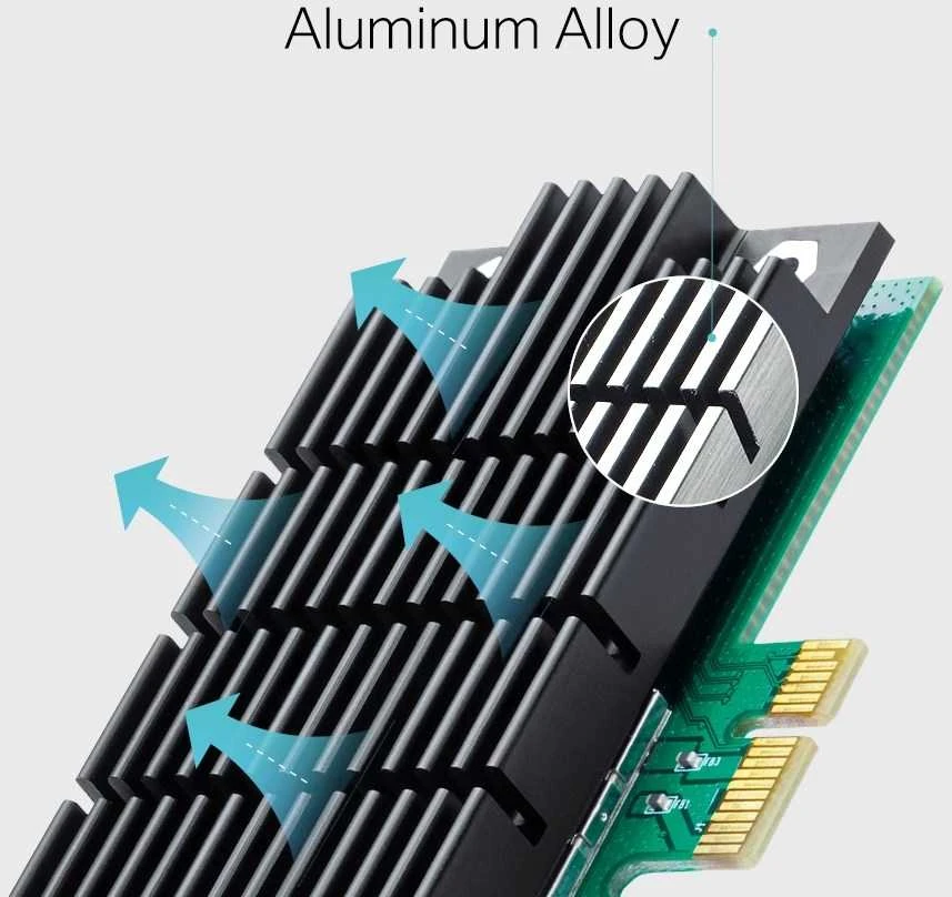 TP-LINK Archer T4E dviejų dažnių PCI Express adapteris yra 2.4GHz/5GHz, 802.11ac, 300+867 Mbps, 2 nuimamos antenos
