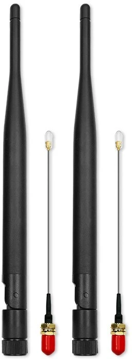 Qoltec 57046 Wi-Fi antena 2.4/2.5 GHz | 5.1/5.8 GHz | 5dBi | omnidirectional | Indoor