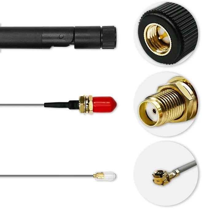 Qoltec 57046 Wi-Fi antena 2.4/2.5 GHz | 5.1/5.8 GHz | 5dBi | omnidirectional | Indoor