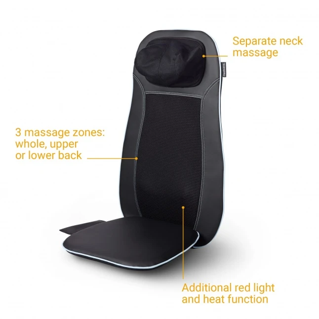 Medisana MCN Shiatsu masažinė sėdynė, juodos spalvos (88930)