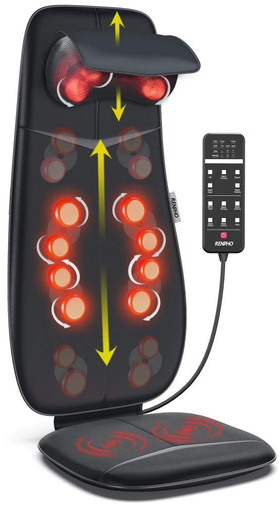 RENPHO Neck & Back Massage Cushion S Juodas