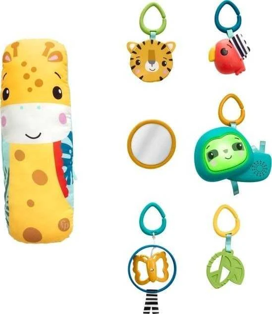 Lavinamasis kilimėlis Fisher-Price 3-in-1 Rainforest Sensory Gym, su atogrąžų miško gyvūnais (FPHJW08)