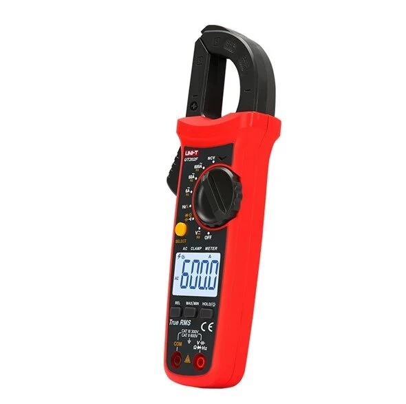 Matuoklis - UNI-T UT202F Skaitmeninis Įtampos Matuoklis 600A AC Srovė 600V Įtampa Juodas