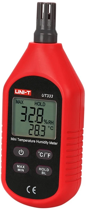 Matuoklis - UNI-T UT333 Skaitmeninis Temperatūros Ir Drėgmės Matuoklis, -10°C Iki 60°C, 0% Iki 100% RH