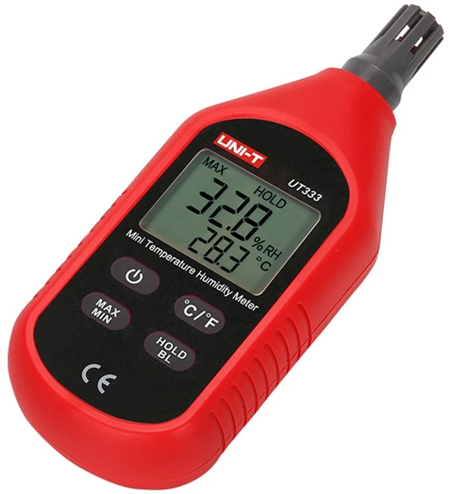 Matuoklis - UNI-T UT333 Skaitmeninis Temperatūros Ir Drėgmės Matuoklis, -10°C Iki 60°C, 0% Iki 100% RH