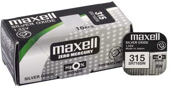 Maxell 315 (SR716SW) baterijos 1 vnt.