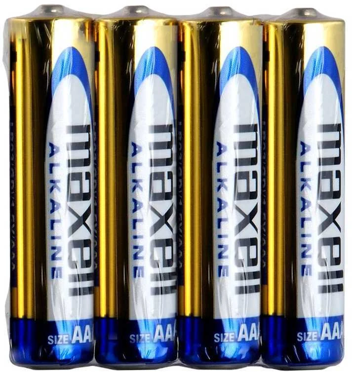 Baterija - Maxell R6 4TAC 1.5V Cinko-Anglies Elementai Laikrodžiams Radijams Kalkuliatoriams Nuotolinio Valdymo Pultams Juoda