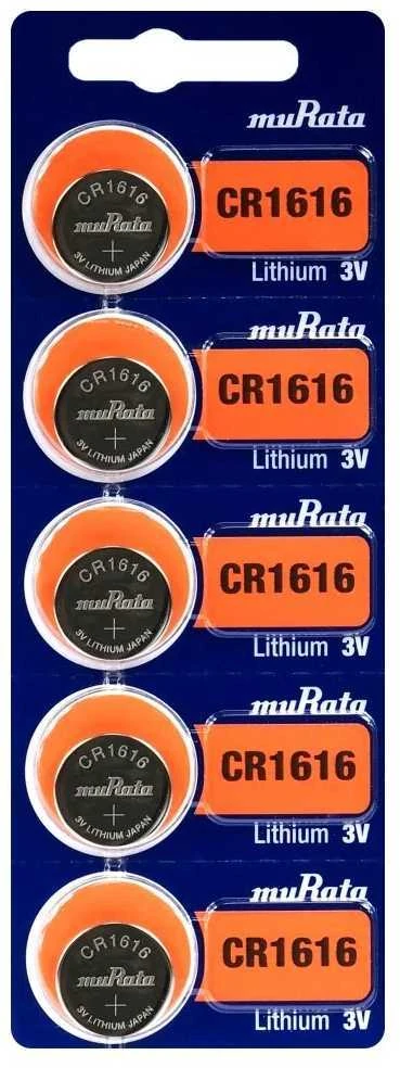 Maxell Murata Manufacturing Co Baterija - Murata CR1616 5 Vnt. 3 V Ličio Baterijos