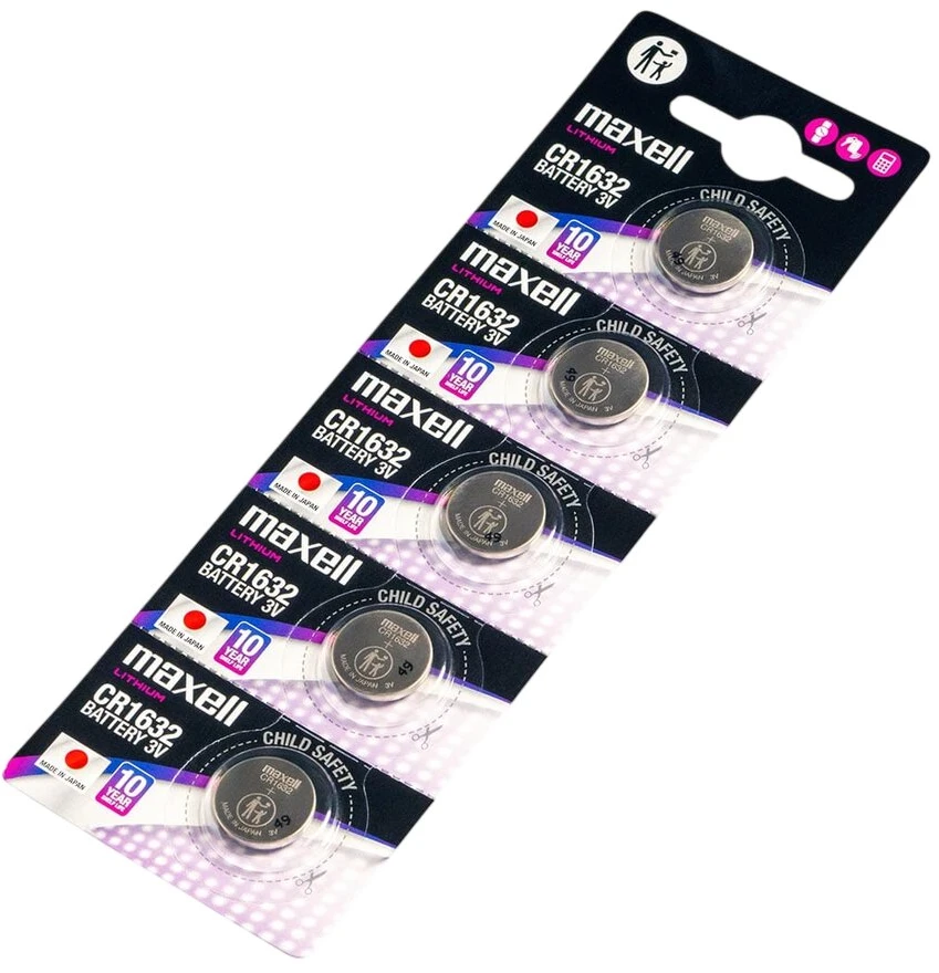 Baterija - Maxell CR1632 3V 140mAh Monetos Elementas
