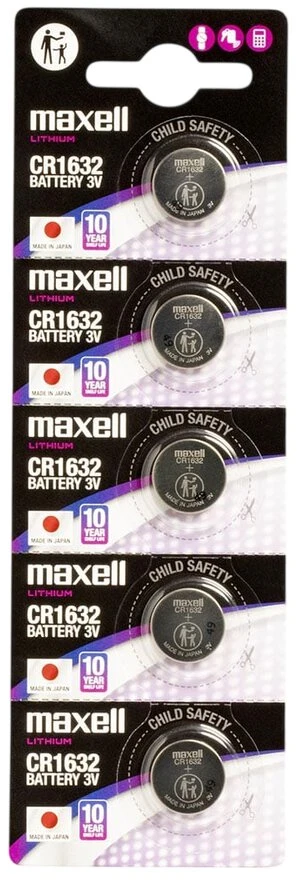 Baterija - Maxell CR1632 3V 140mAh Monetos Elementas