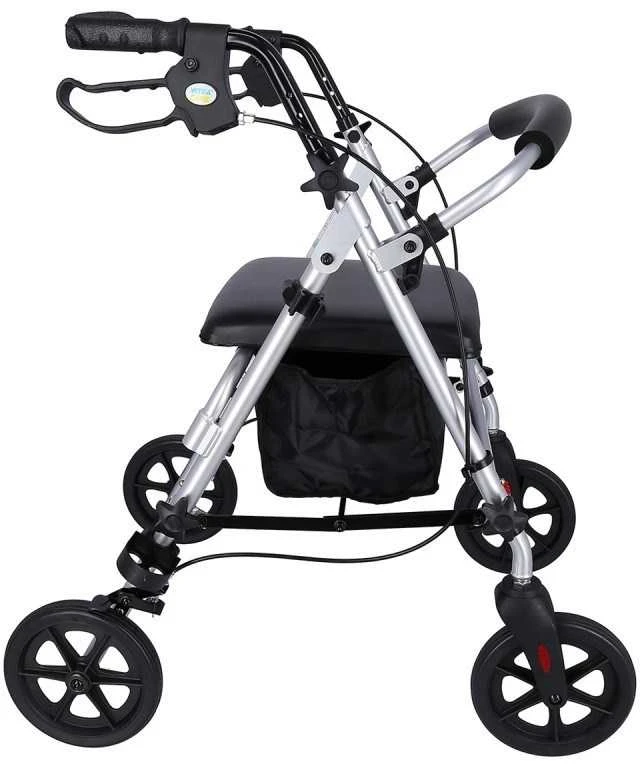 MDH Judėjimo Priemonė - Aliuminis Stovas 120kg Talpa, Reguliuojamas Sėdynė 51-56cm, Sulankstomas
