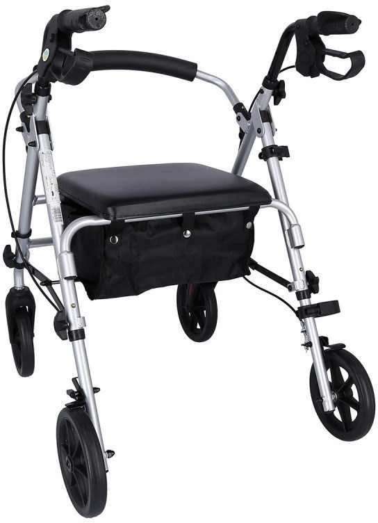 MDH Judėjimo Priemonė - Aliuminis Stovas 120kg Talpa, Reguliuojamas Sėdynė 51-56cm, Sulankstomas