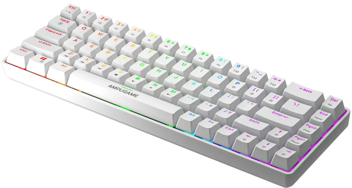 Fifine GK1W mechancial klaviatūra, 65% RGB (baltas)