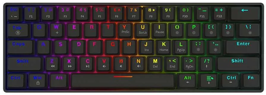 SAVIO BLACKOUT X2 Mechaninė klaviatūra OUTEMU Raudona, Hot Swap