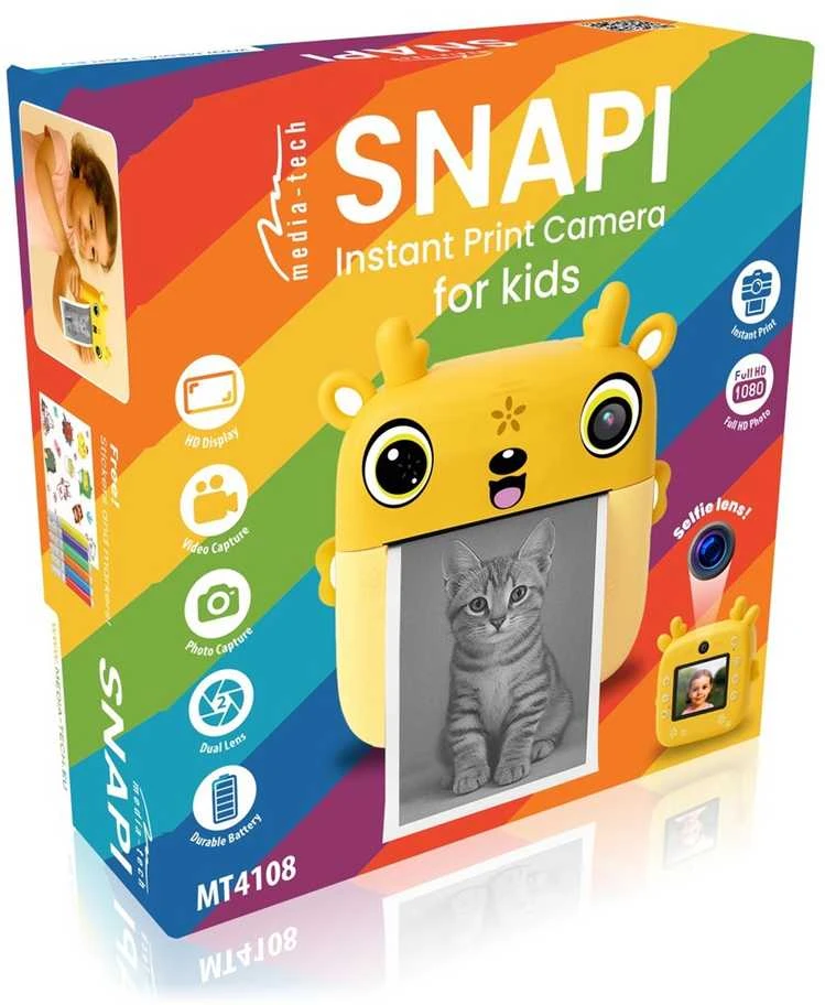 Media tech Digital kids’ camera with thermal spausdintuvas SNAPI MT4108