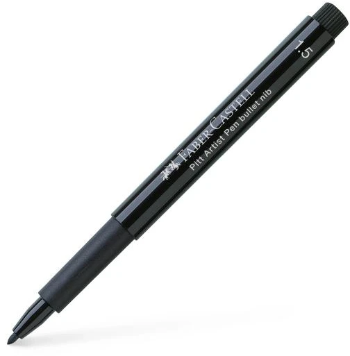 Rašikliai piešimui Faber-Castell Pitt Artist Pen #199, 4vnt (1.5, C, B, FM)