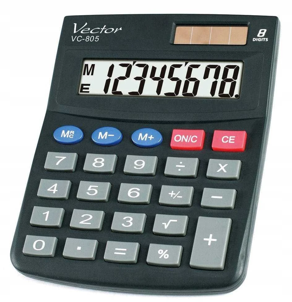 Skaičiuotuvas Vector VC-805 su dideliu ekranu