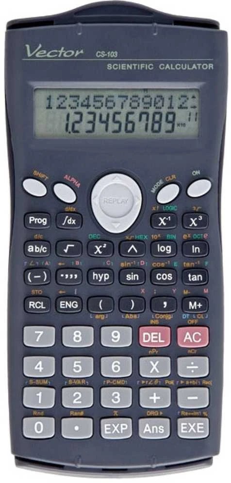 Vector CS-103 skaičiuotuvas su 279 funkcijomis