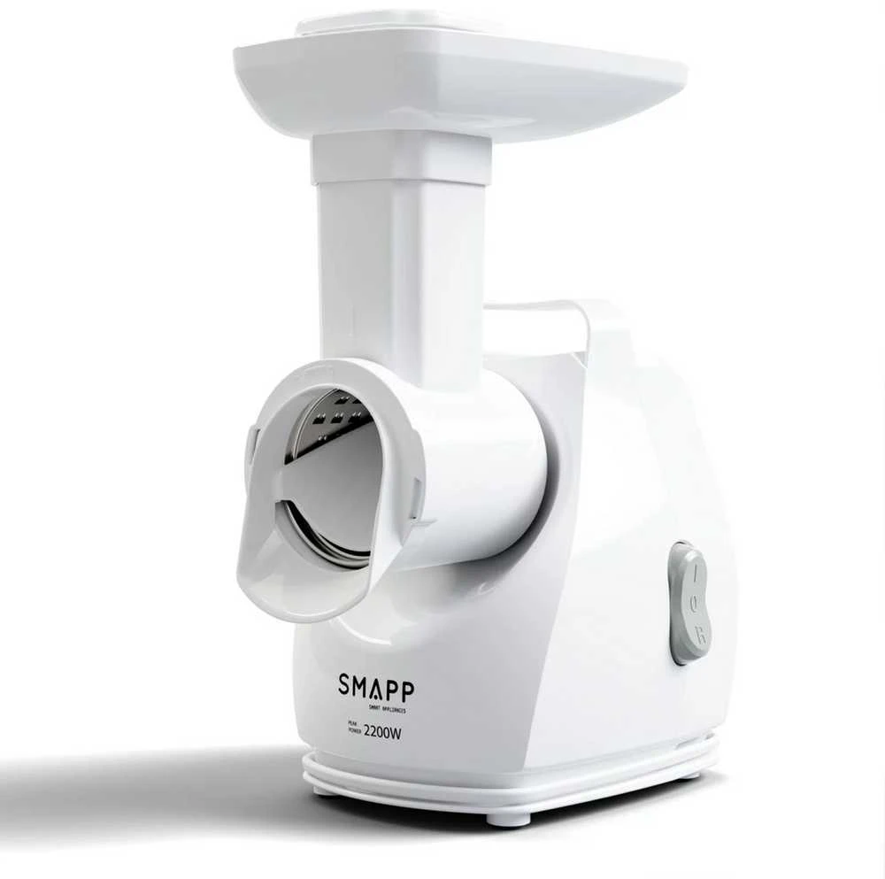 Mėsmalė Mėsos Malūnėlis - SMAPP 490.81R 2200W Su Smulkintuvu Baltas