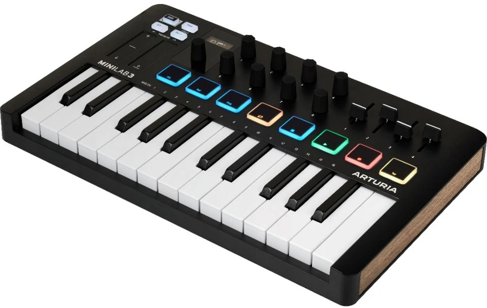 Arturia MiniLab 3 - MIDI control keyboard, juodas
