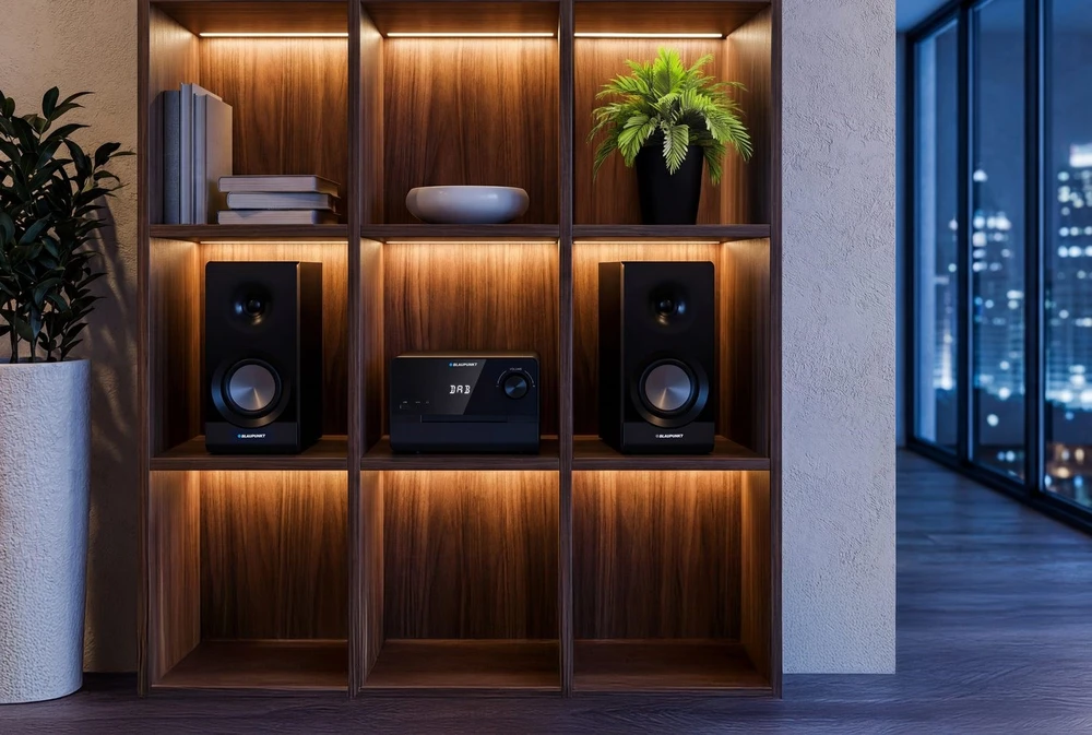 Muzikinis centras Mikrowieża BLAUPUNKT MS49DAB, juoda