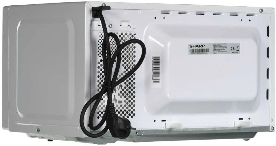 Sharp YC-MG02E-W mikrobangų krosnelė Stalviršis 20 L 800 W Mėlyna, Baltas